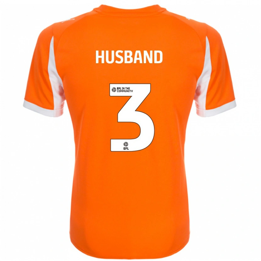 Danxen Dětské James Husband #3 Oranžová Bílá Domů Hráčské Dresy 2025/26 Dres