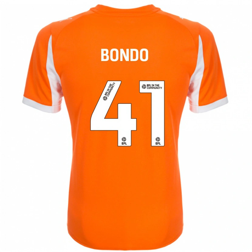 Danxen Dětské Terry Bondo #41 Oranžová Bílá Domů Hráčské Dresy 2025/26 Dres