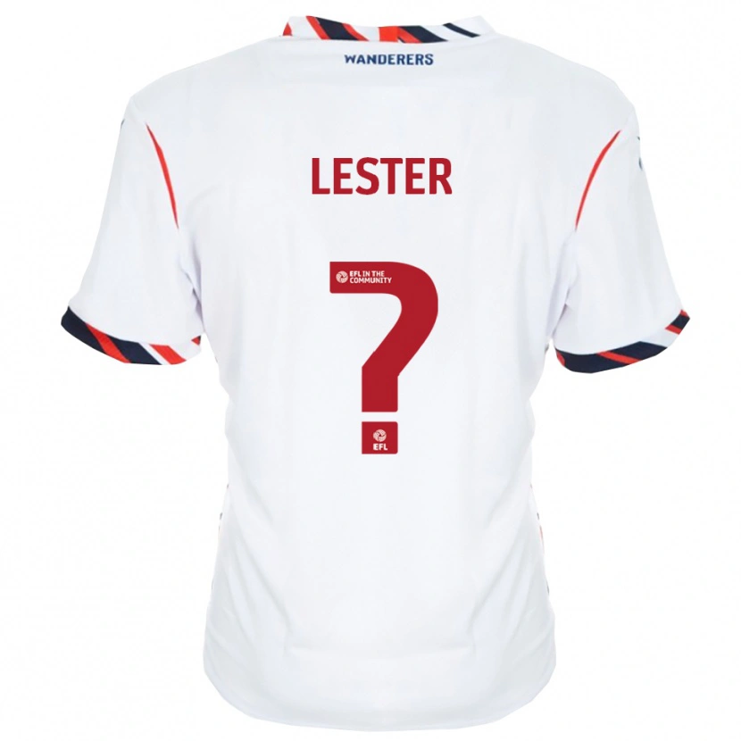 Danxen Dětské Matilda Lester #0 Bílá Červená Domů Hráčské Dresy 2025/26 Dres