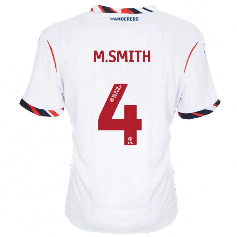 Danxen Dětské Millicent Smith #4 Bílá Červená Domů Hráčské Dresy 2025/26 Dres