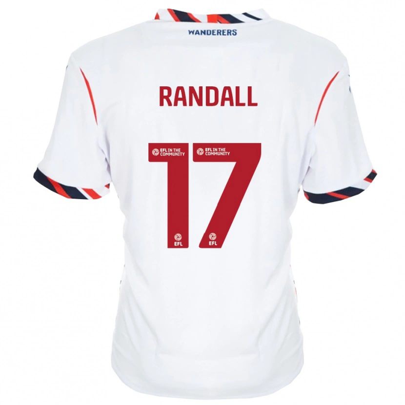 Danxen Dětské Joel Randall #17 Bílá Červená Domů Hráčské Dresy 2025/26 Dres