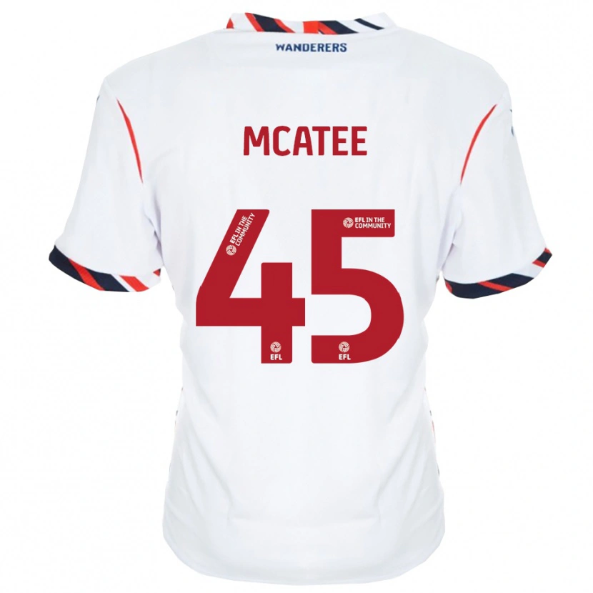 Danxen Dětské John Mcatee #45 Bílá Červená Domů Hráčské Dresy 2025/26 Dres