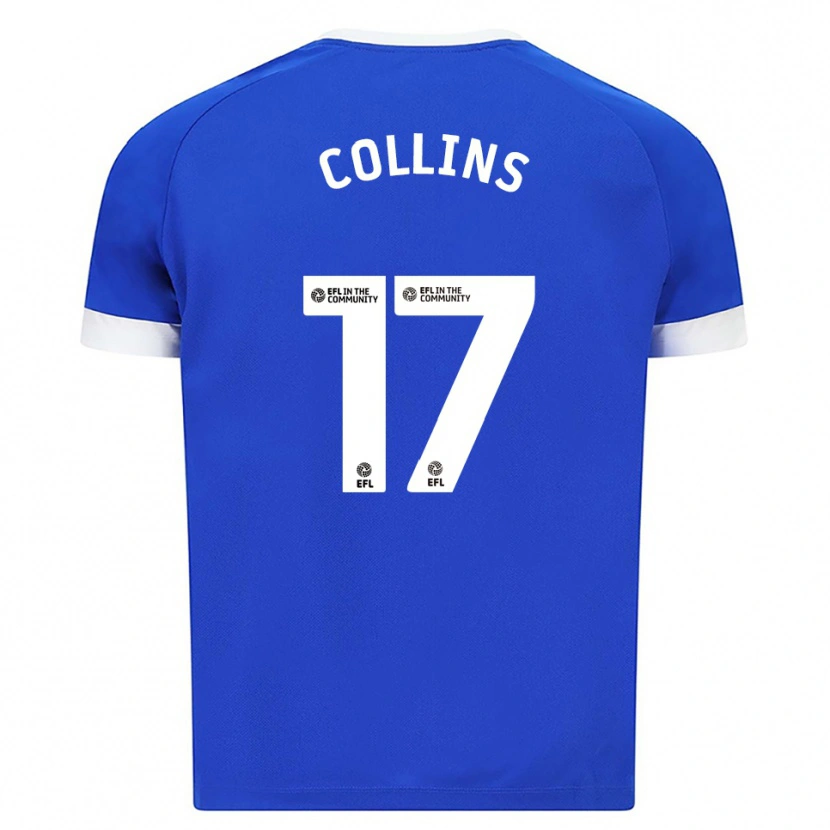 Danxen Dětské Jamilu Collins #17 Modrá Bílá Domů Hráčské Dresy 2025/26 Dres