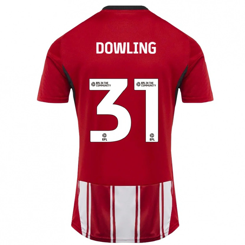 Danxen Dětské Lily Dowling #31 Červená Bílá Černá Domů Hráčské Dresy 2025/26 Dres