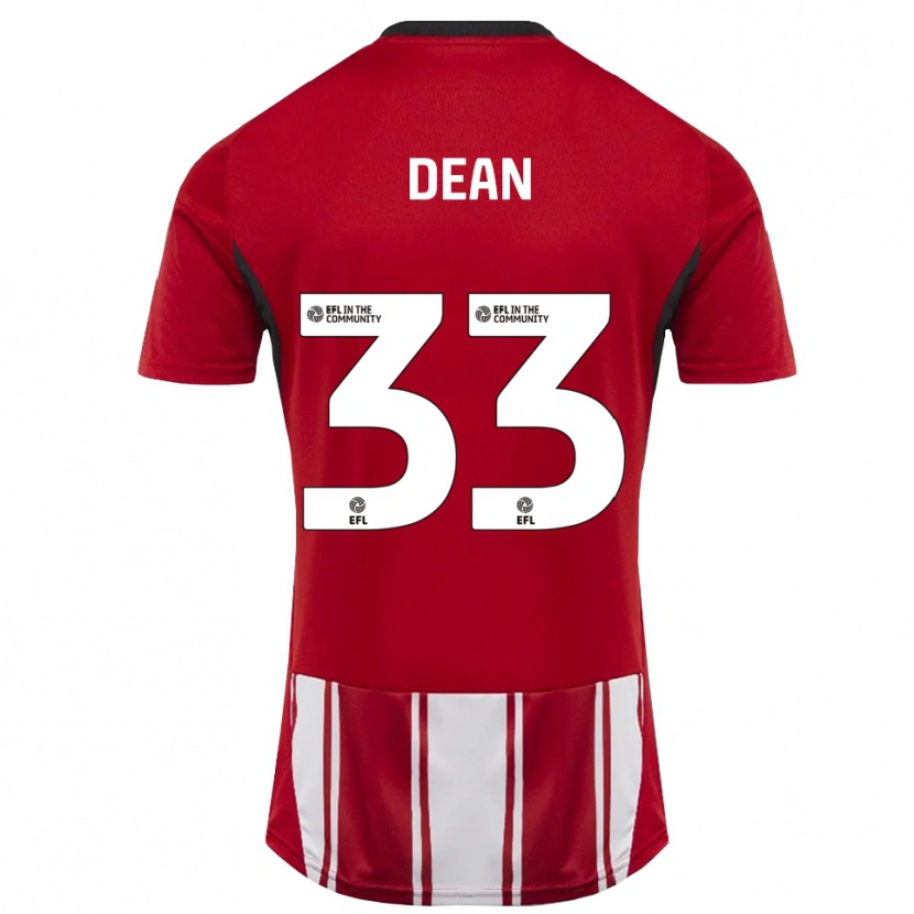 Danxen Dětské Tom Dean #33 Červená Bílá Černá Domů Hráčské Dresy 2025/26 Dres