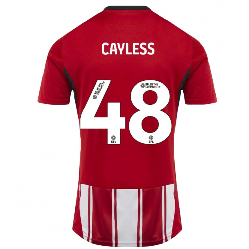 Danxen Dětské Louie Cayless #48 Červená Bílá Černá Domů Hráčské Dresy 2025/26 Dres