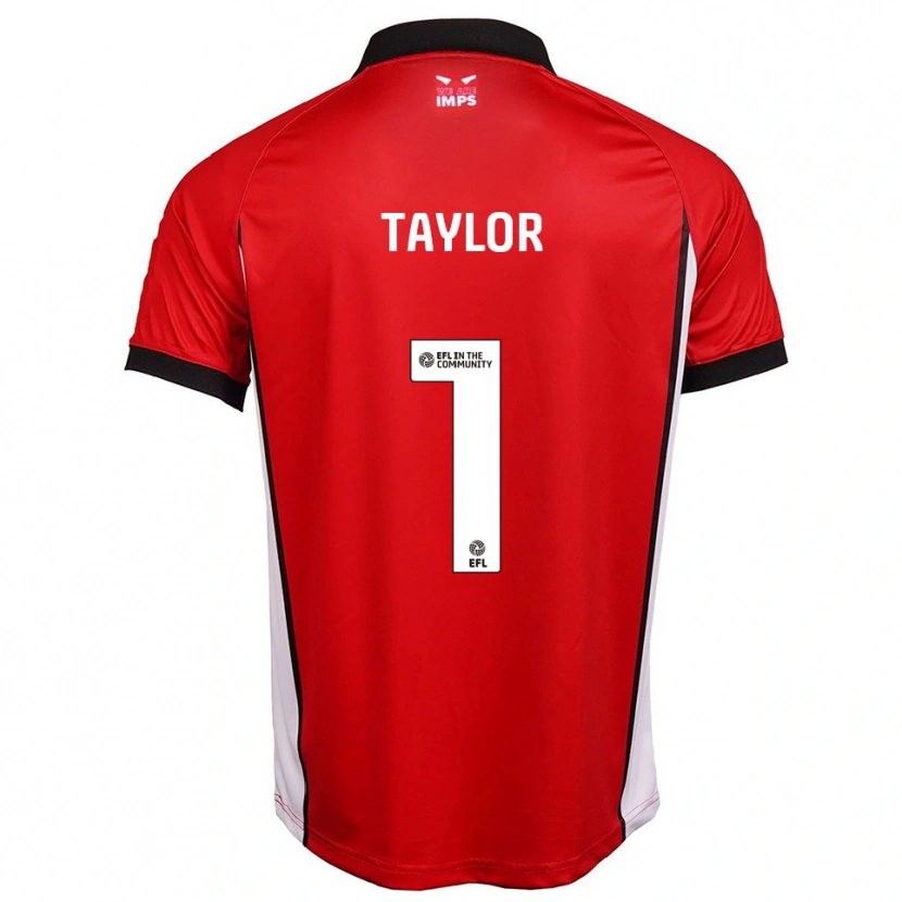 Danxen Dětské Jaden Taylor #1 Červená Bílá Domů Hráčské Dresy 2025/26 Dres