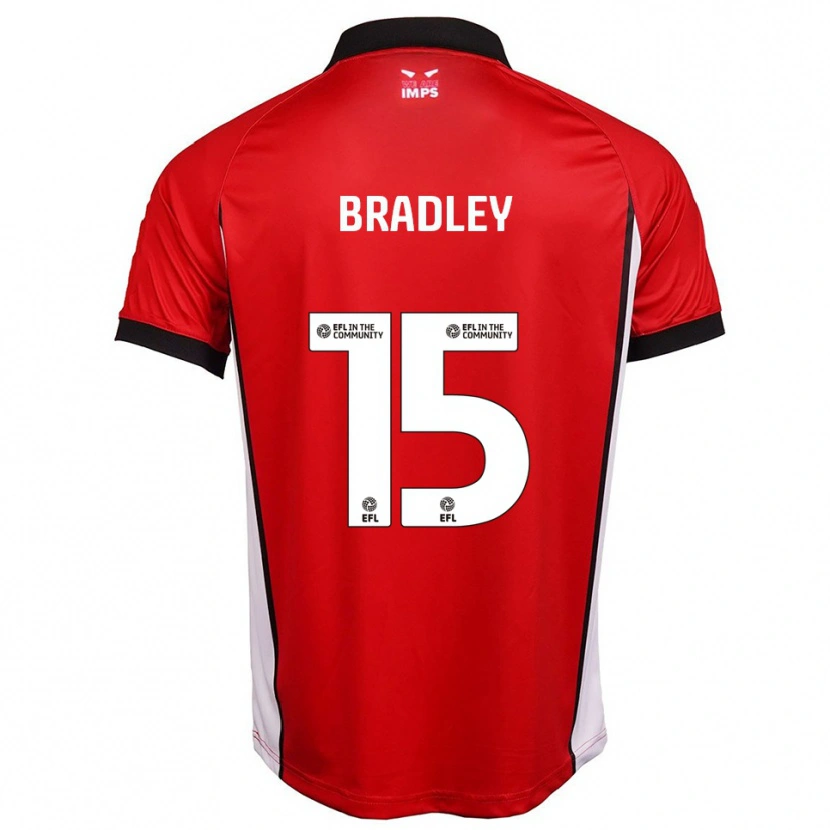 Danxen Dětské Sonny Bradley #15 Červená Bílá Domů Hráčské Dresy 2025/26 Dres