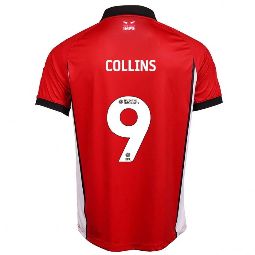 Danxen Dětské James Collins #9 Červená Bílá Domů Hráčské Dresy 2025/26 Dres