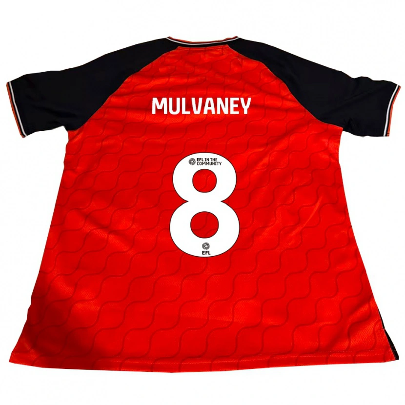 Danxen Dětské Elizabeth Mulvaney #8 Oranžová Černá Bílá Domů Hráčské Dresy 2025/26 Dres
