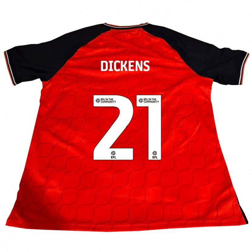 Danxen Dětské Andie Dickens #21 Oranžová Černá Bílá Domů Hráčské Dresy 2025/26 Dres