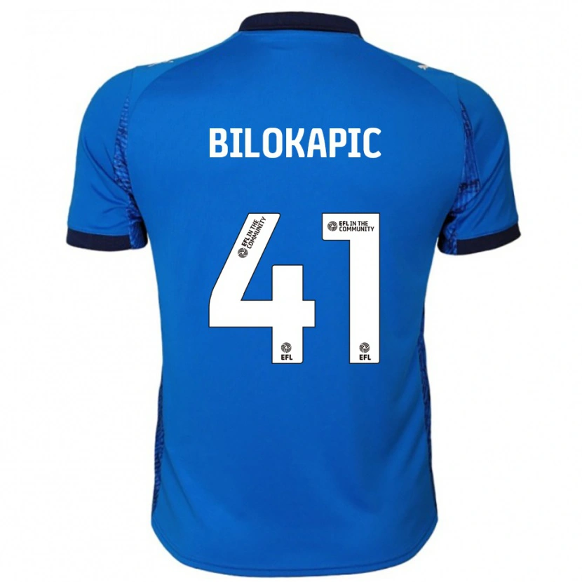 Danxen Dětské Nicholas Bilokapic #41 Modrá Bílá Domů Hráčské Dresy 2025/26 Dres