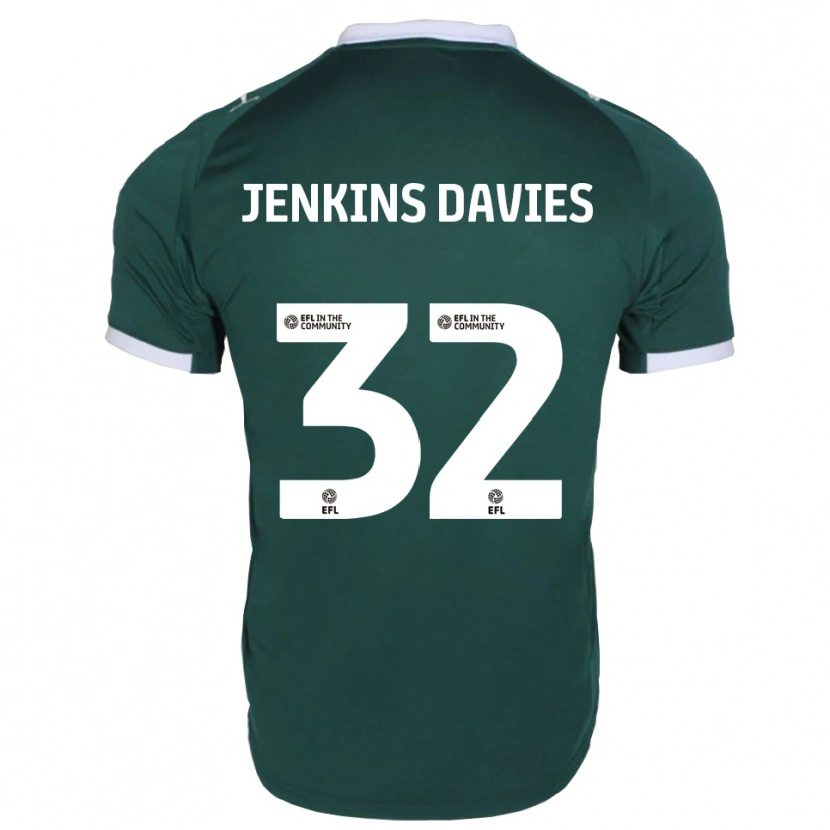Danxen Dětské Will Jenkins-Davies #32 Zelená Bílá Domů Hráčské Dresy 2025/26 Dres
