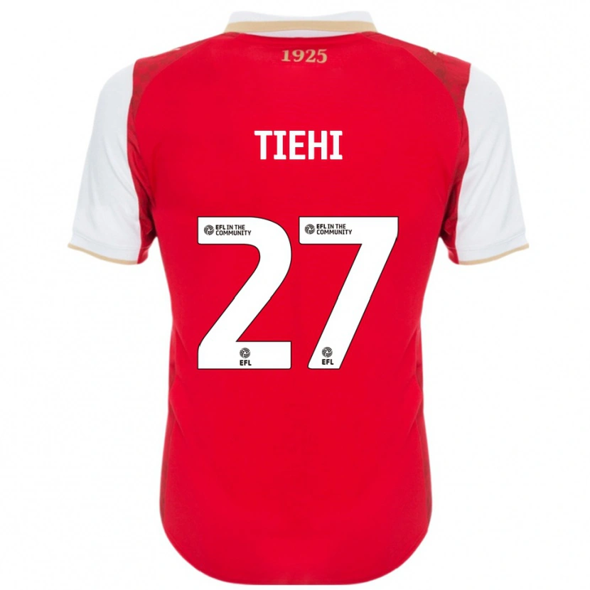 Danxen Dětské Christ Tiehi #27 Červená Bílá Domů Hráčské Dresy 2025/26 Dres