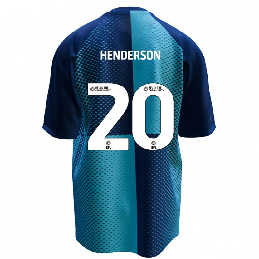 Danxen Dětské Ewan Henderson #20 Modrá Nebesky Modrá Domů Hráčské Dresy 2025/26 Dres