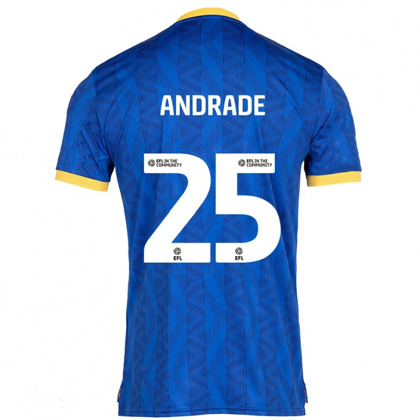 Danxen Dětské Maria Andrade #25 Námořnická Žlutá Domů Hráčské Dresy 2025/26 Dres