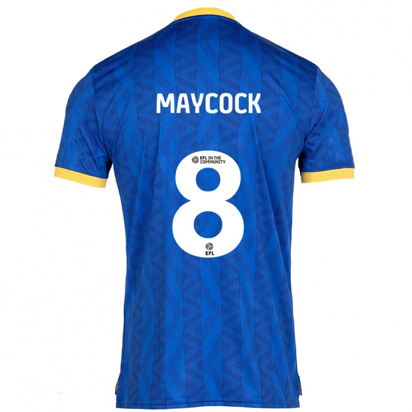 Danxen Dětské Callum Maycock #8 Námořnická Žlutá Domů Hráčské Dresy 2025/26 Dres