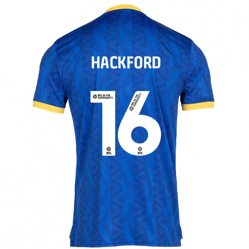 Danxen Dětské Antwoine Hackford #16 Námořnická Žlutá Domů Hráčské Dresy 2025/26 Dres