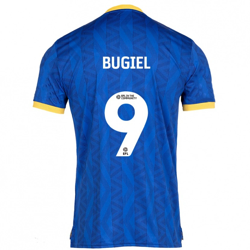 Danxen Dětské Omar Bugiel #9 Námořnická Žlutá Domů Hráčské Dresy 2025/26 Dres