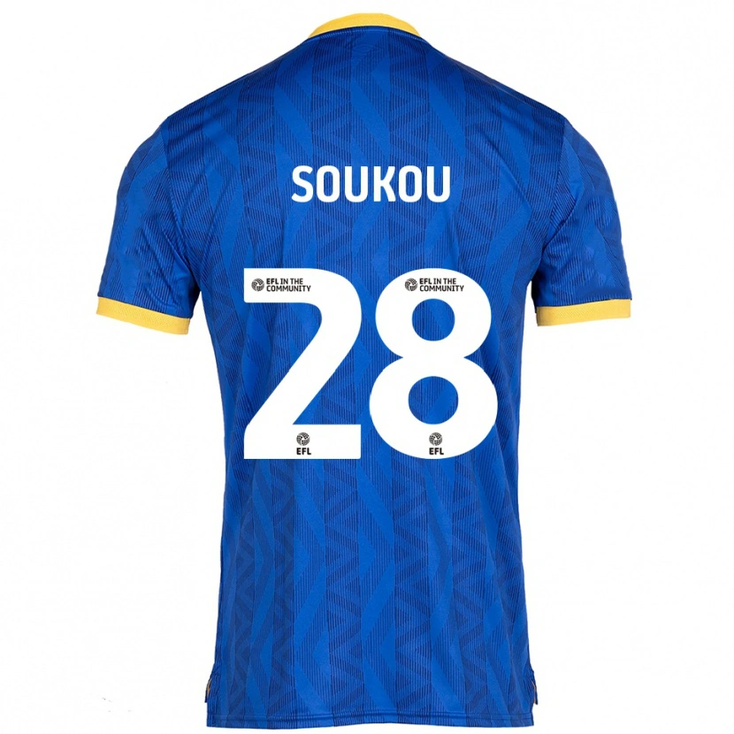 Danxen Dětské Shaun Soukou #28 Námořnická Žlutá Domů Hráčské Dresy 2025/26 Dres