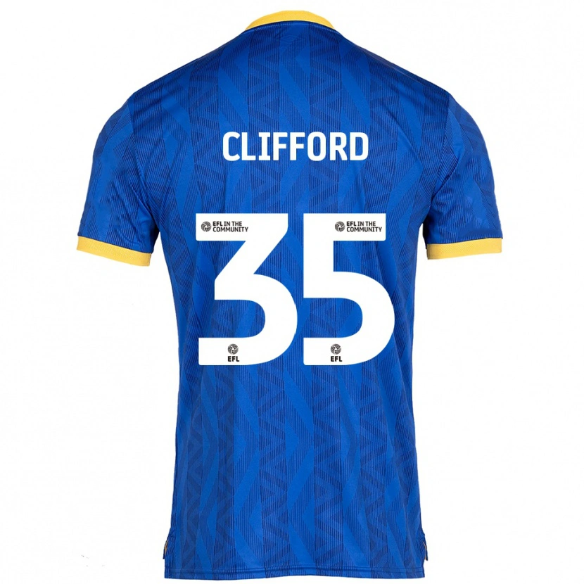 Danxen Dětské Georgia Clifford #35 Námořnická Žlutá Domů Hráčské Dresy 2025/26 Dres