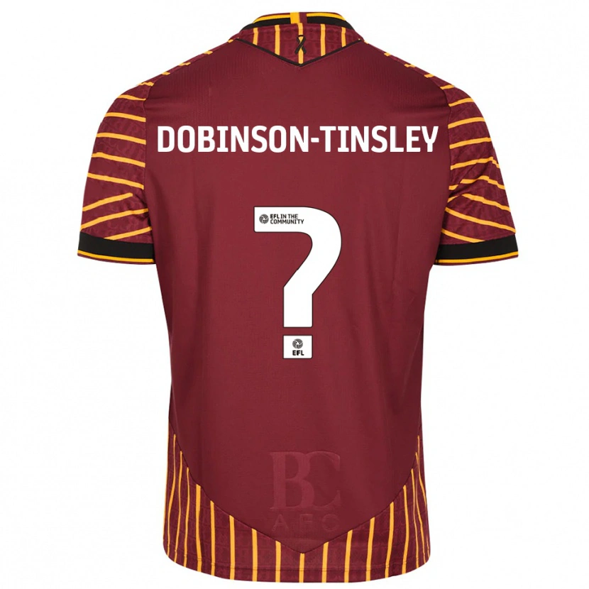 Danxen Dětské Kadie Dobinson-Tinsley #0 Oranžová Vínová Domů Hráčské Dresy 2025/26 Dres
