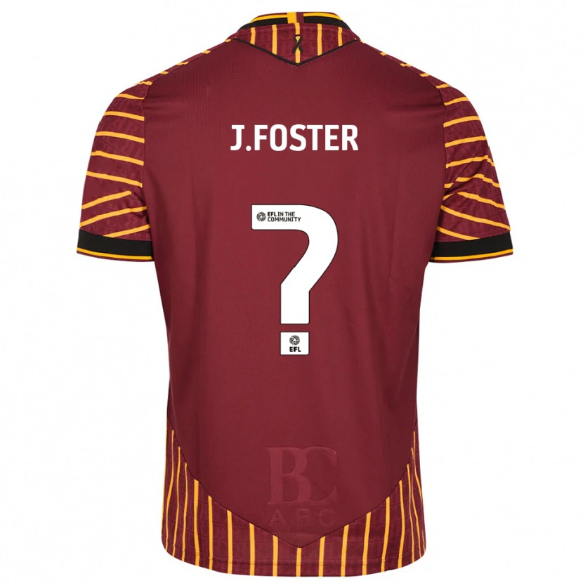 Danxen Dětské Jade Foster #0 Oranžová Vínová Domů Hráčské Dresy 2025/26 Dres