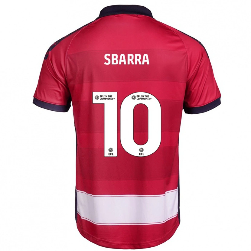 Danxen Dětské Joe Sbarra #10 Červená Bílá Domů Hráčské Dresy 2025/26 Dres