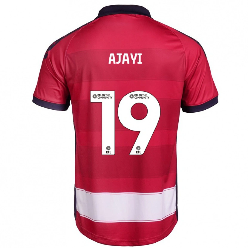 Danxen Dětské Damola Ajayi #19 Červená Bílá Domů Hráčské Dresy 2025/26 Dres