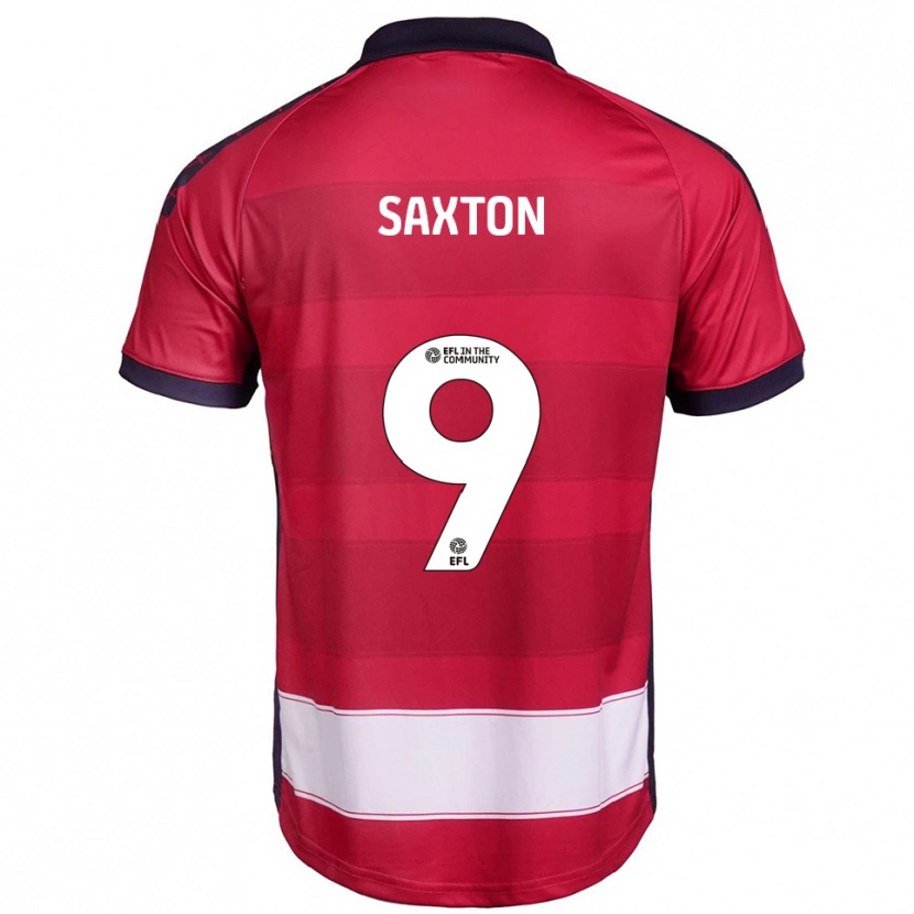 Danxen Dětské Jasmine Saxton #9 Červená Bílá Domů Hráčské Dresy 2025/26 Dres
