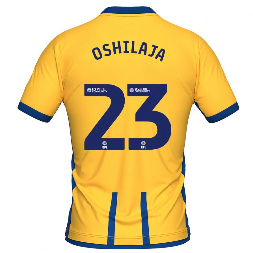 Danxen Dětské Adedeji Oshilaja #23 Žlutá Modrá Domů Hráčské Dresy 2025/26 Dres