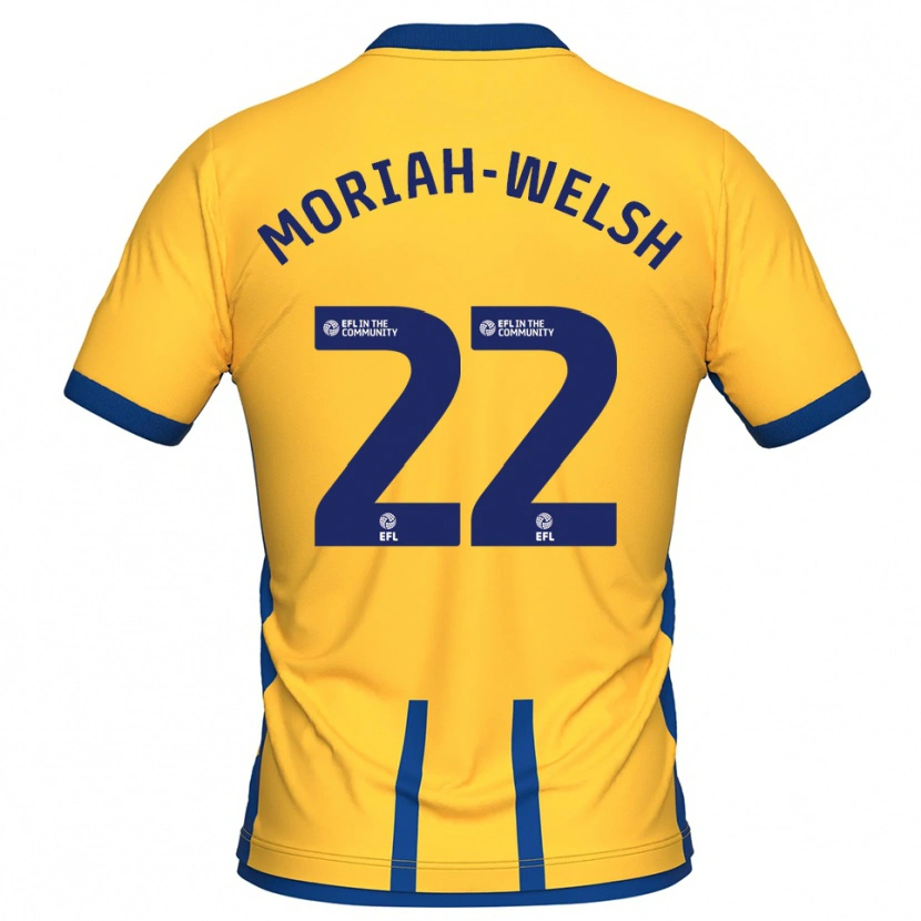 Danxen Dětské Nathan Moriah-Welsh #22 Žlutá Modrá Domů Hráčské Dresy 2025/26 Dres