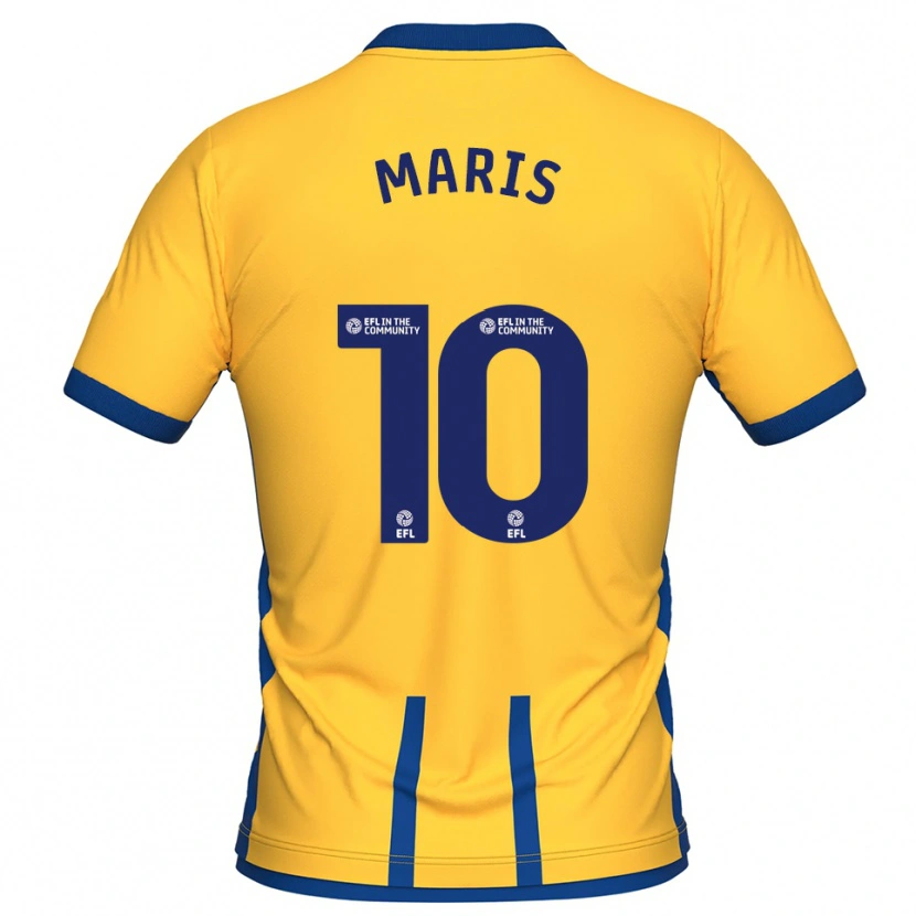 Danxen Dětské George Maris #10 Žlutá Modrá Domů Hráčské Dresy 2025/26 Dres