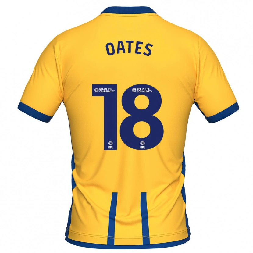 Danxen Dětské Rhys Oates #18 Žlutá Modrá Domů Hráčské Dresy 2025/26 Dres