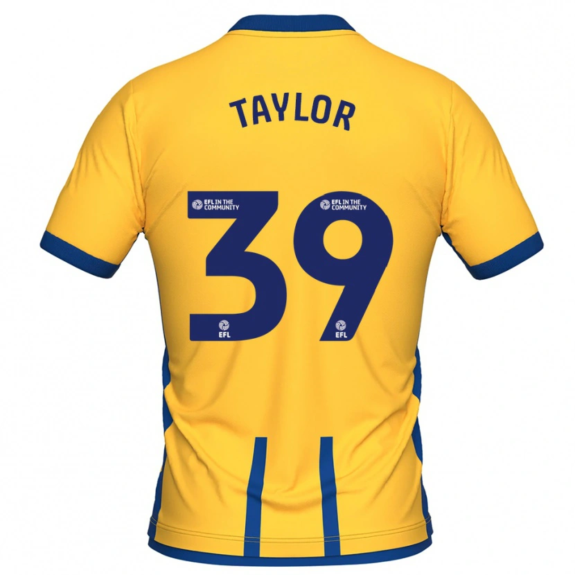 Danxen Dětské Oliver Taylor #39 Žlutá Modrá Domů Hráčské Dresy 2025/26 Dres