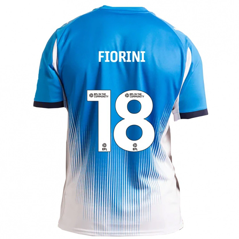 Danxen Dětské Lewis Fiorini #18 Modrá Bílá Domů Hráčské Dresy 2025/26 Dres