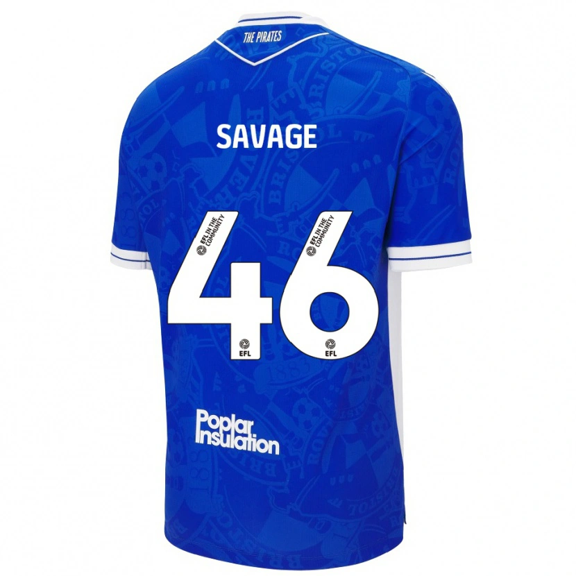 Danxen Dětské Taelan Savage #46 Modrá Bílá Domů Hráčské Dresy 2025/26 Dres