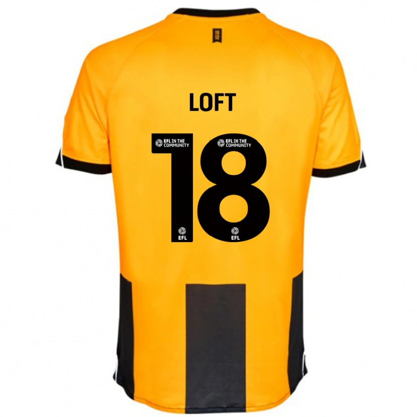 Danxen Dětské Ryan Loft #18 Oranžová Černá Domů Hráčské Dresy 2025/26 Dres