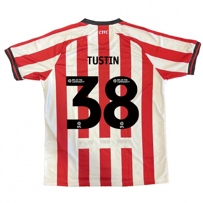 Danxen Dětské Harry Tustin #38 Červená Bílá Černá Domů Hráčské Dresy 2025/26 Dres