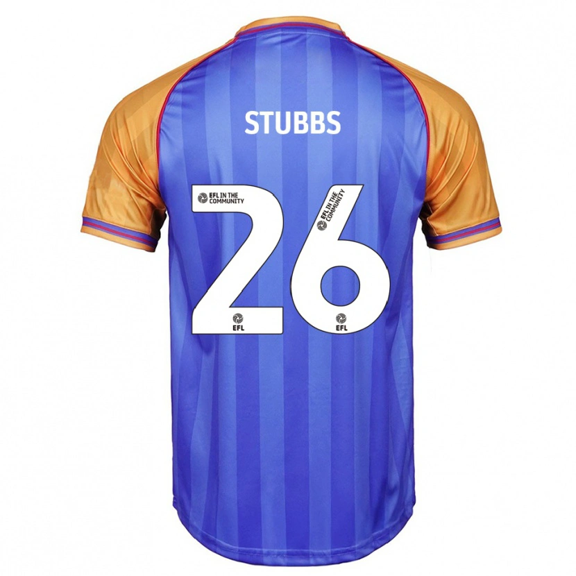 Danxen Dětské Sam Stubbs #26 Modrá Oranžová Domů Hráčské Dresy 2025/26 Dres