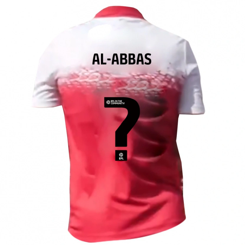Danxen Dětské Yasin Al-Abbas #0 Červená Bílá Domů Hráčské Dresy 2025/26 Dres