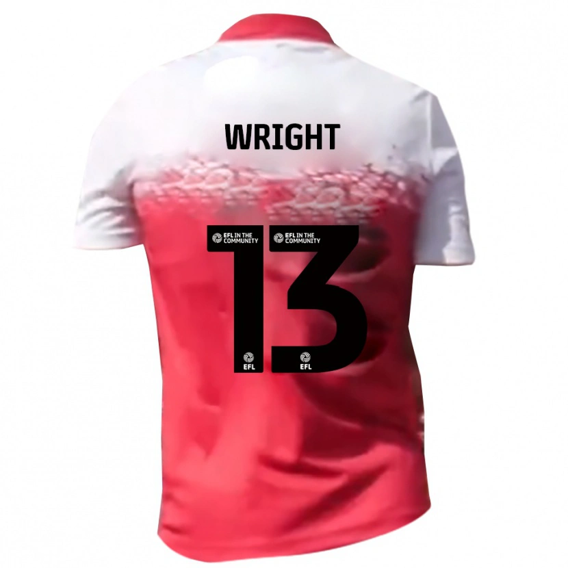 Danxen Dětské Oliver Wright #13 Červená Bílá Domů Hráčské Dresy 2025/26 Dres