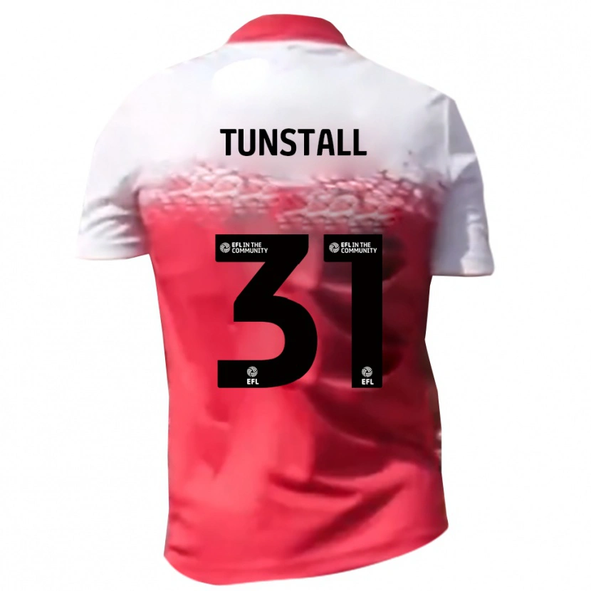 Danxen Dětské Finlay Tunstall #31 Červená Bílá Domů Hráčské Dresy 2025/26 Dres