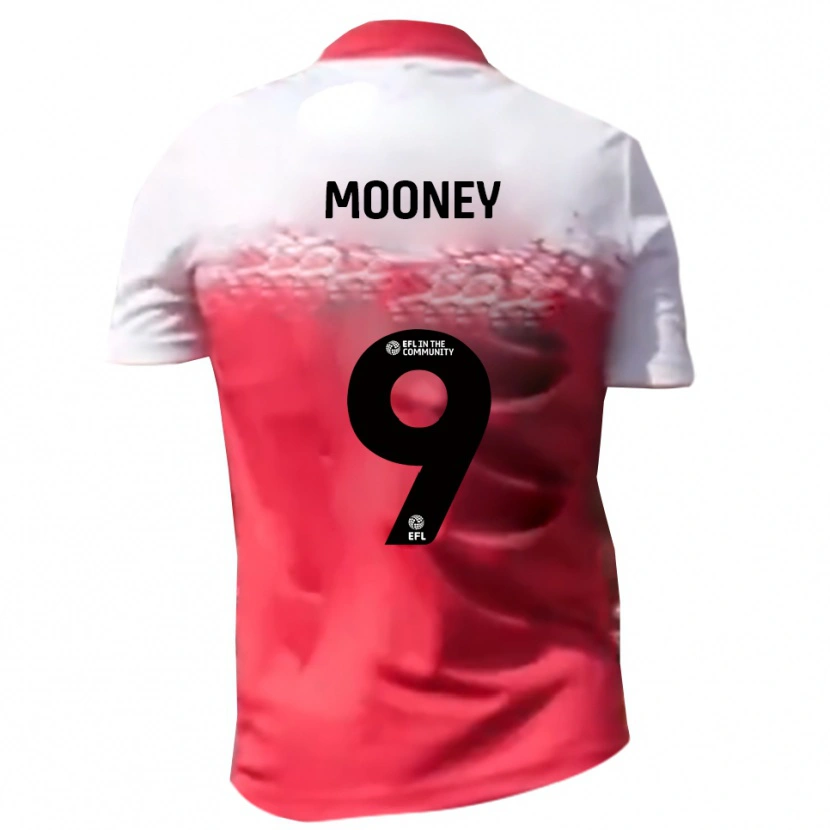 Danxen Dětské Kelsey Mooney #9 Červená Bílá Domů Hráčské Dresy 2025/26 Dres
