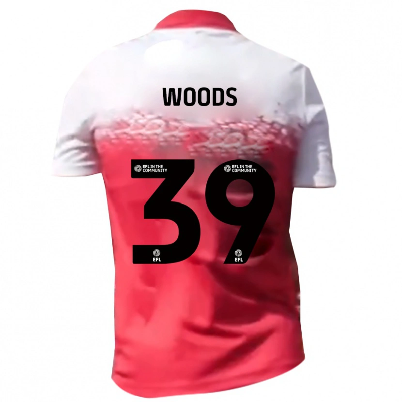 Danxen Dětské Josh Woods #39 Červená Bílá Domů Hráčské Dresy 2025/26 Dres