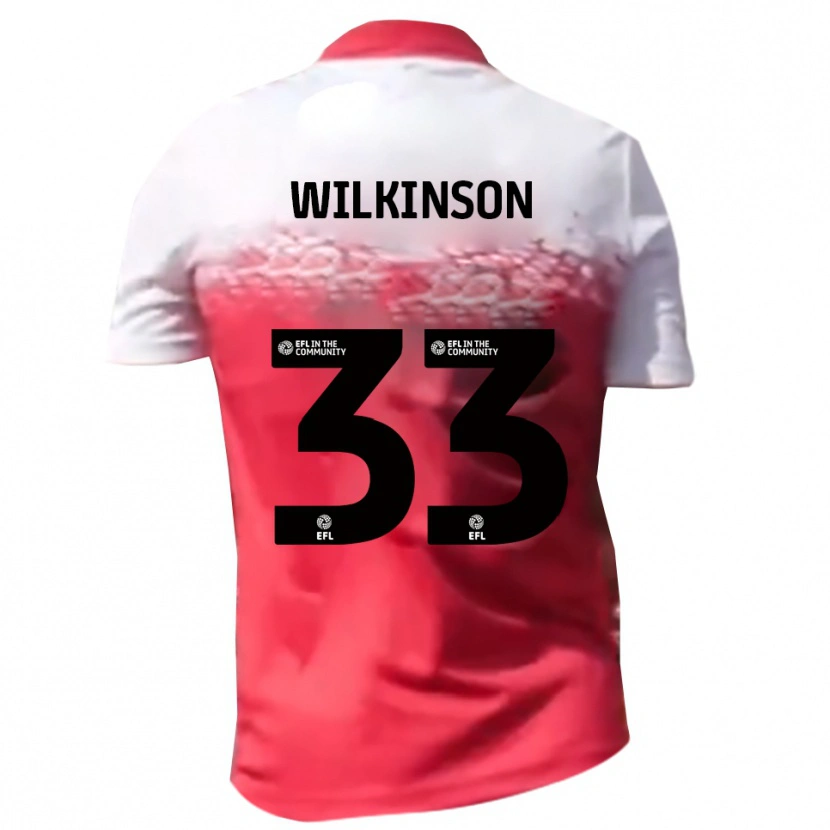Danxen Dětské Finlay Wilkinson #33 Červená Bílá Domů Hráčské Dresy 2025/26 Dres