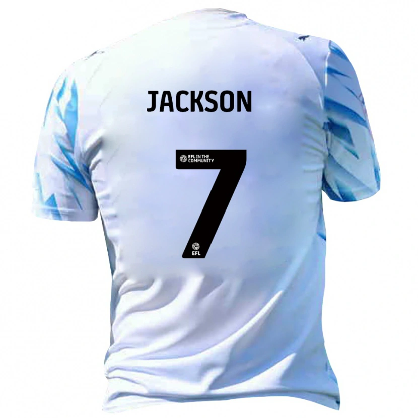 Danxen Dětské Ben Jackson #7 Bílá Nebesky Modrá Domů Hráčské Dresy 2025/26 Dres