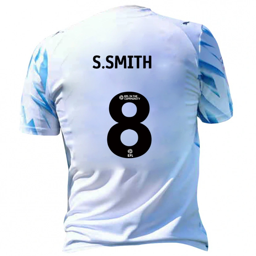 Danxen Dětské Scott Smith #8 Bílá Nebesky Modrá Domů Hráčské Dresy 2025/26 Dres