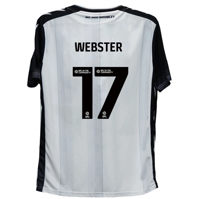 Danxen Dětské Byron Webster #17 Bílá Černá Domů Hráčské Dresy 2025/26 Dres