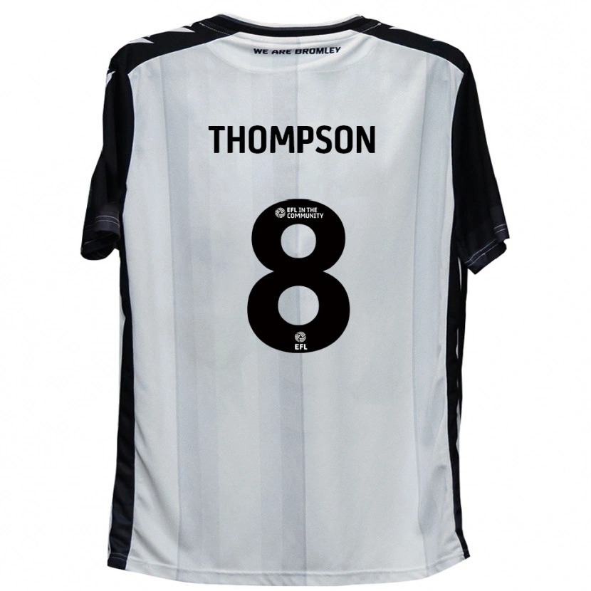 Danxen Dětské Ben Thompson #8 Bílá Černá Domů Hráčské Dresy 2025/26 Dres